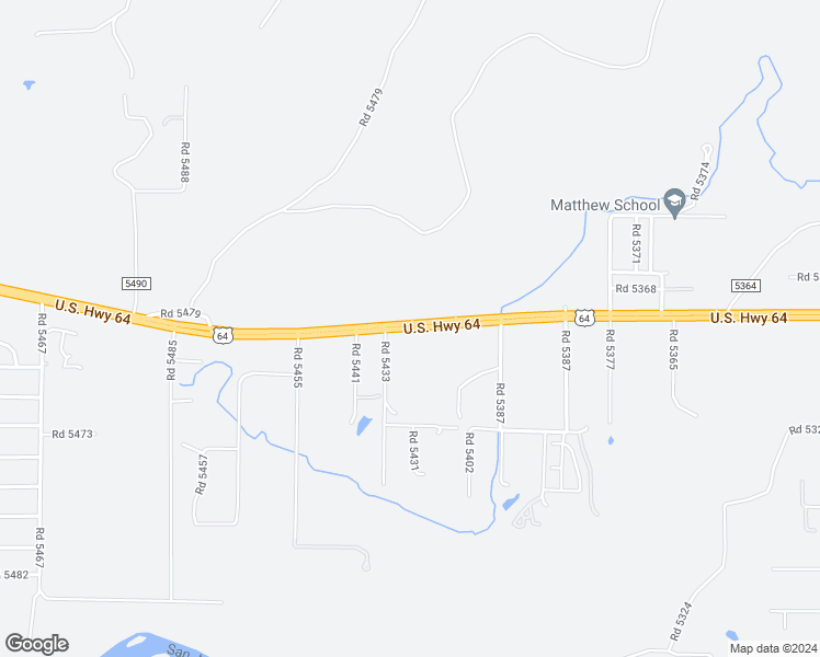 map of restaurants, bars, coffee shops, grocery stores, and more near 5877 U.S. 64 in Farmington