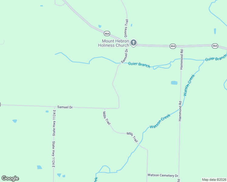 map of restaurants, bars, coffee shops, grocery stores, and more near 162-434 Samuel Drive in Kirksey