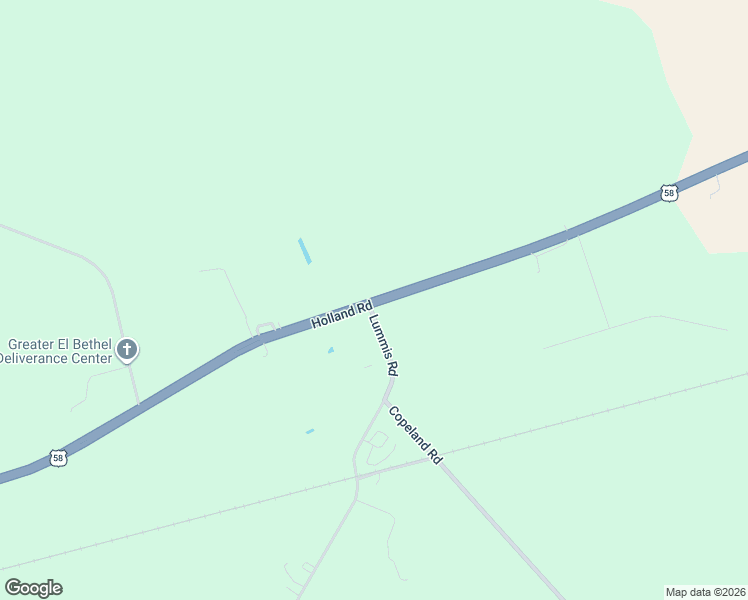 map of restaurants, bars, coffee shops, grocery stores, and more near 3796 Holland Road in Suffolk