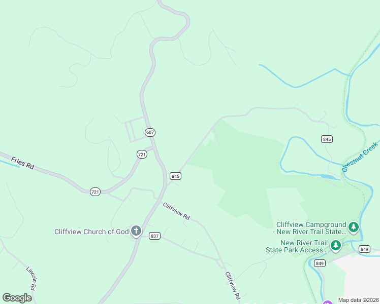 map of restaurants, bars, coffee shops, grocery stores, and more near 221 Revere Road in Galax