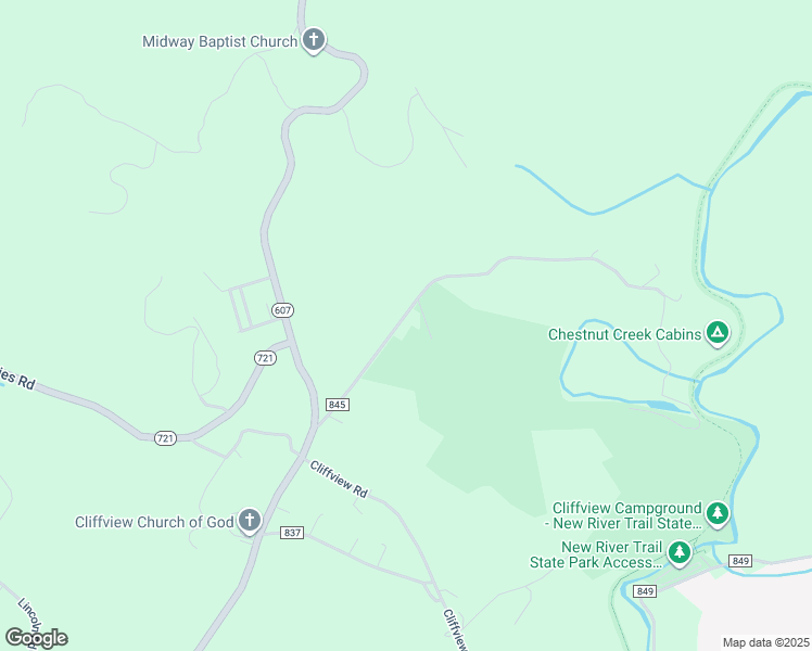 map of restaurants, bars, coffee shops, grocery stores, and more near 232 Revere Road in Galax