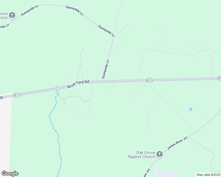 map of restaurants, bars, coffee shops, grocery stores, and more near 1095 Brickyard Road in Emporia