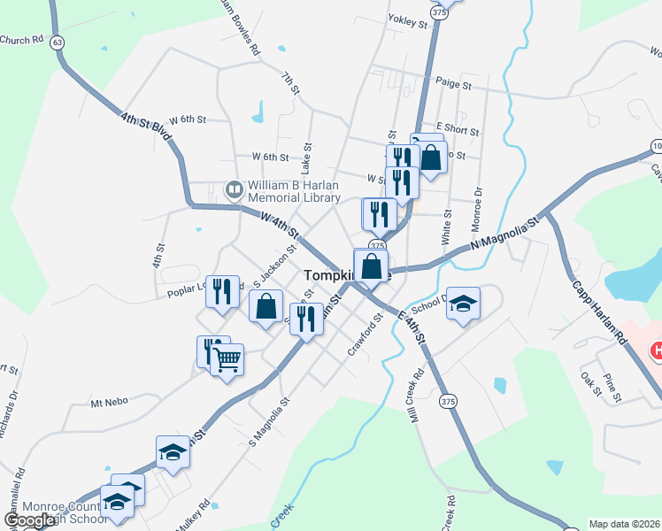 map of restaurants, bars, coffee shops, grocery stores, and more near 146 West 4th Street in Tompkinsville