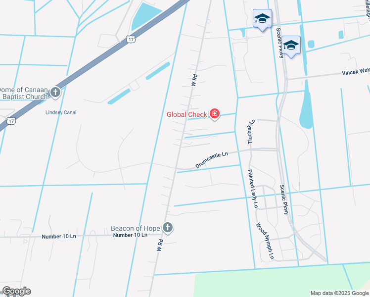 map of restaurants, bars, coffee shops, grocery stores, and more near 1161 West Road in Chesapeake