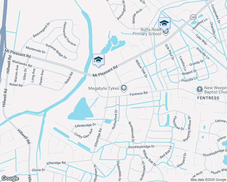 map of restaurants, bars, coffee shops, grocery stores, and more near 712 Etheridge Road in Chesapeake