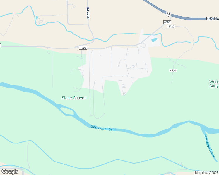 map of restaurants, bars, coffee shops, grocery stores, and more near 42 Road 4725 in Bloomfield