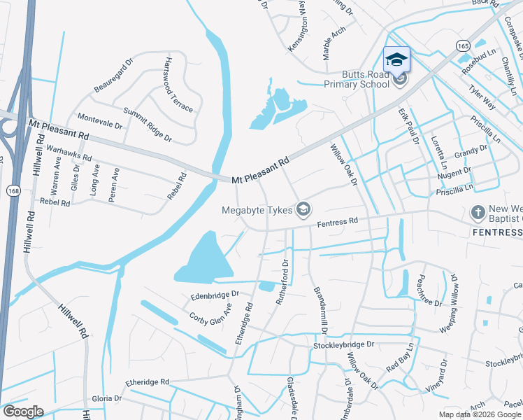 map of restaurants, bars, coffee shops, grocery stores, and more near 700 Etheridge Court in Chesapeake