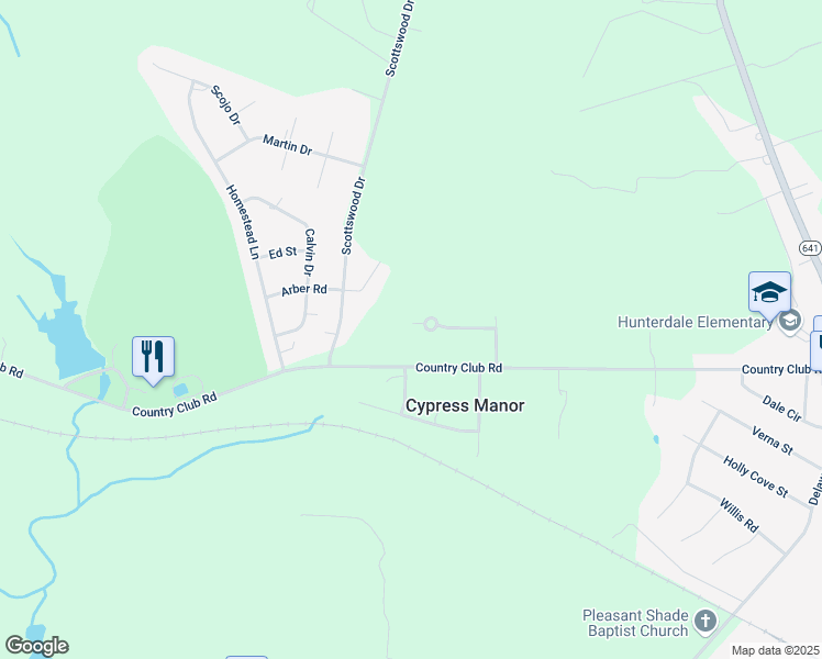map of restaurants, bars, coffee shops, grocery stores, and more near 31159 Cypress Woods Trail in Franklin