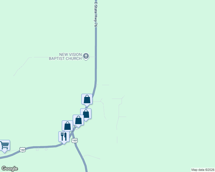 map of restaurants, bars, coffee shops, grocery stores, and more near 178 Old Dead End Road in Taneyville