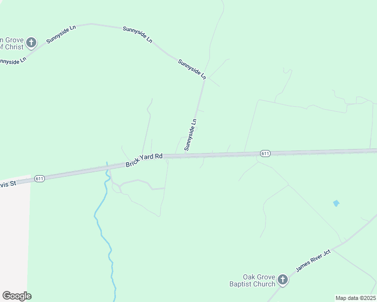 map of restaurants, bars, coffee shops, grocery stores, and more near 1074 Brick Yard Road in Emporia