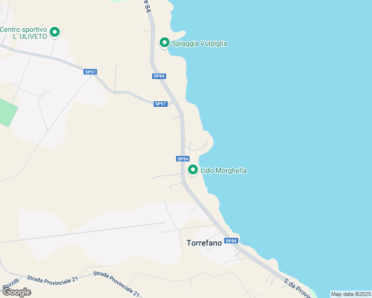 map of restaurants, bars, coffee shops, grocery stores, and more near Strada Provinciale 84 in Provincia di Siracusa
