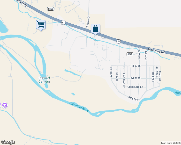 map of restaurants, bars, coffee shops, grocery stores, and more near 45 Road 5793 in Farmington
