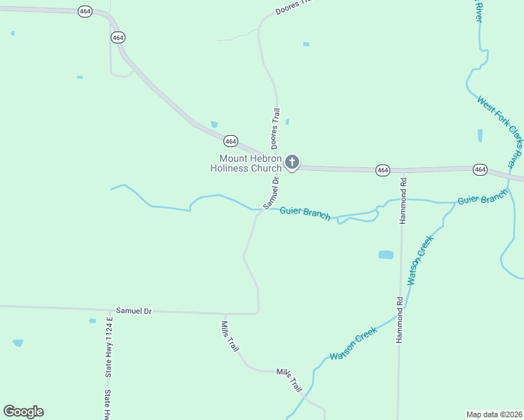map of restaurants, bars, coffee shops, grocery stores, and more near 162 Samuel Drive in Kirksey