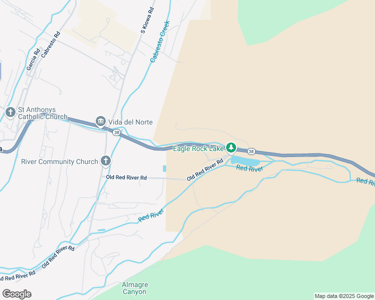 map of restaurants, bars, coffee shops, grocery stores, and more near New Mexico 38 in Questa