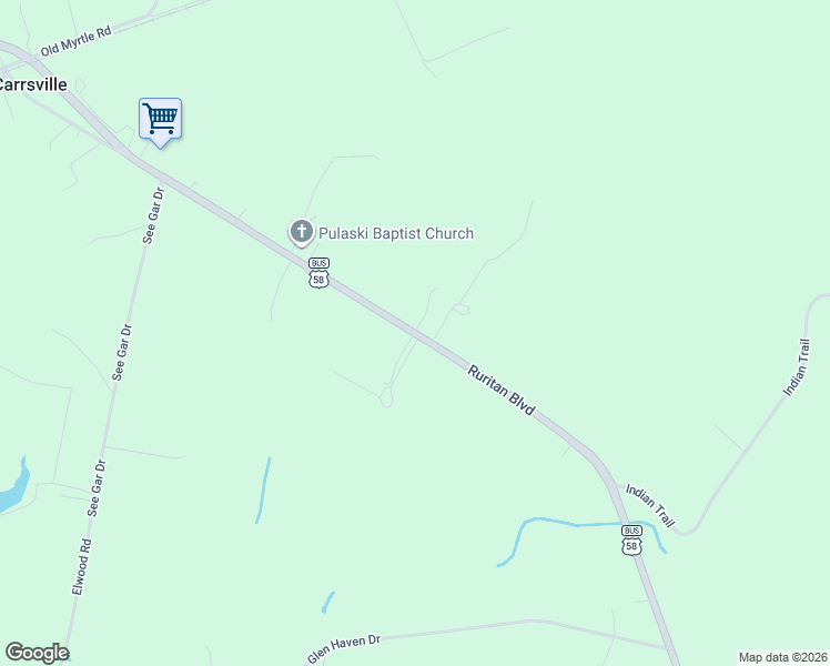 map of restaurants, bars, coffee shops, grocery stores, and more near 7898 Ruritan Boulevard in Suffolk