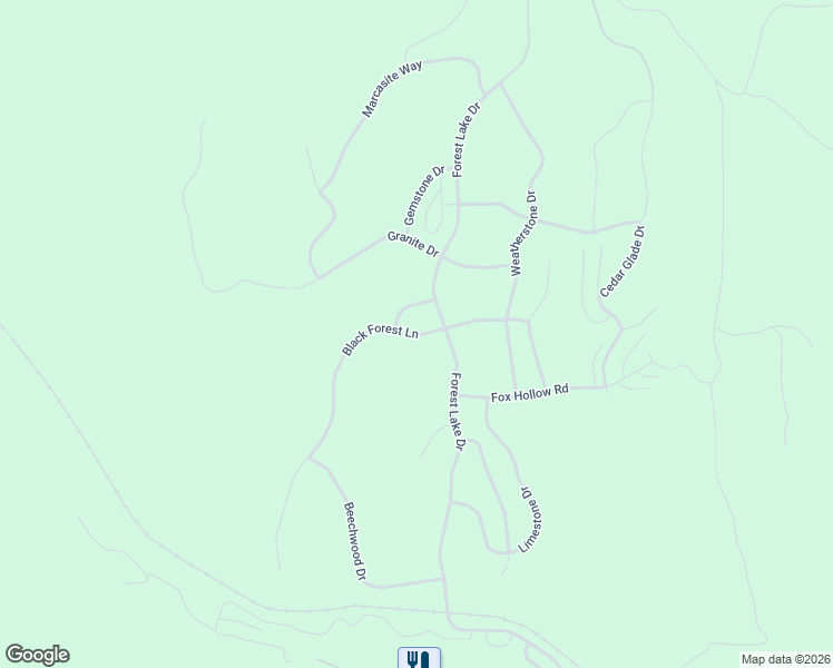 map of restaurants, bars, coffee shops, grocery stores, and more near 829 Black Forest Lane in Branson West
