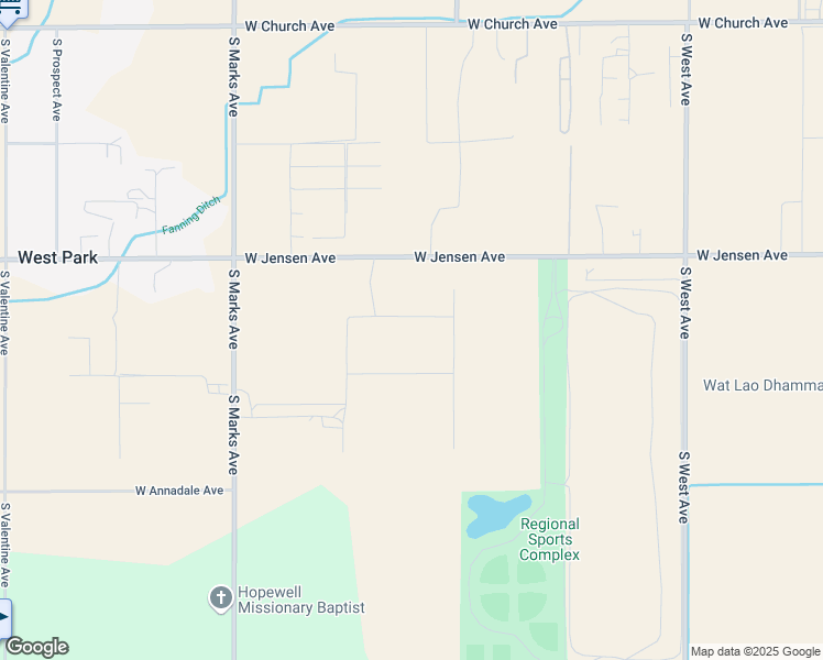 map of restaurants, bars, coffee shops, grocery stores, and more near 2121 West Jensen Avenue in Fresno