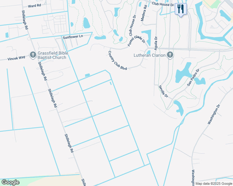 map of restaurants, bars, coffee shops, grocery stores, and more near 1101 Shillelagh Road in Chesapeake