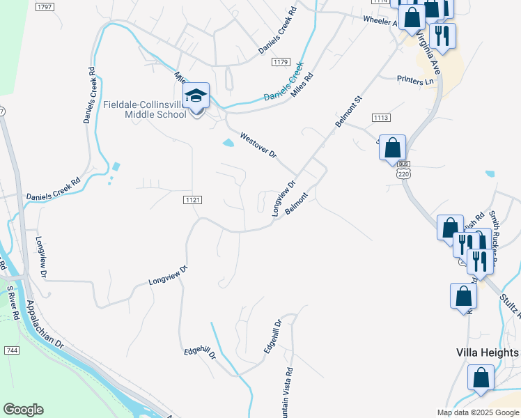 map of restaurants, bars, coffee shops, grocery stores, and more near 126 Franks Court in Collinsville