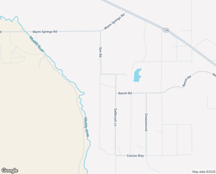map of restaurants, bars, coffee shops, grocery stores, and more near 1340 Sim Road in Moapa
