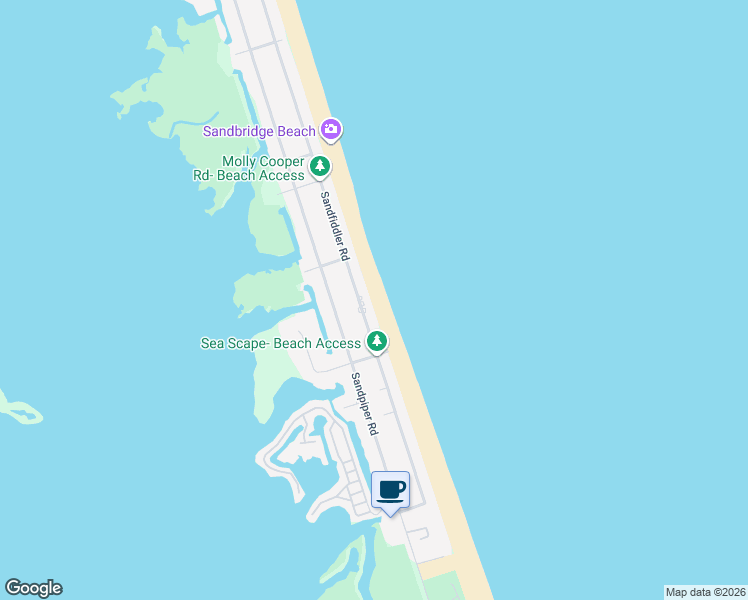 map of restaurants, bars, coffee shops, grocery stores, and more near 3524 Sandfiddler Road in Virginia Beach
