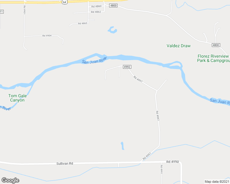 map of restaurants, bars, coffee shops, grocery stores, and more near 107 County Road 4992 in Bloomfield