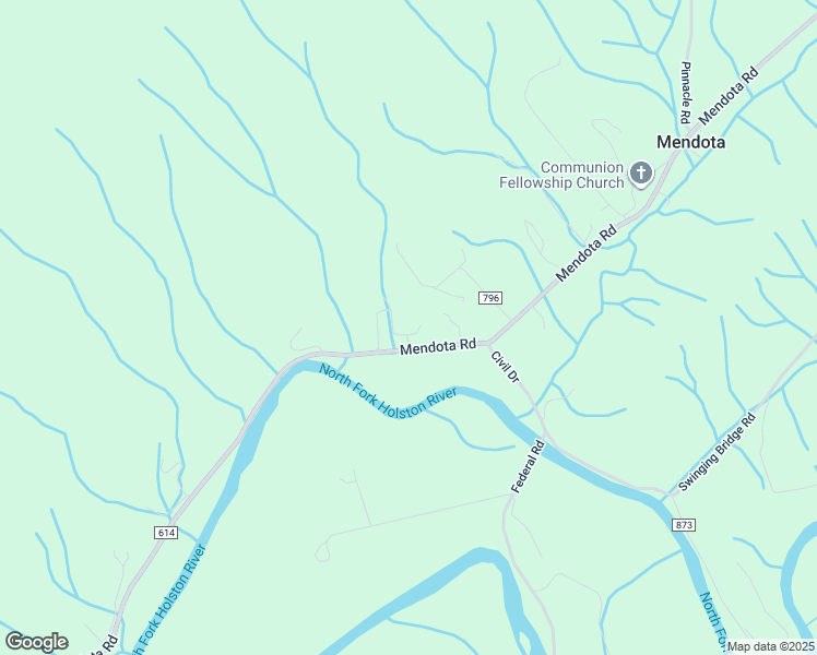 map of restaurants, bars, coffee shops, grocery stores, and more near 16299 Tally Ho Drive in Mendota