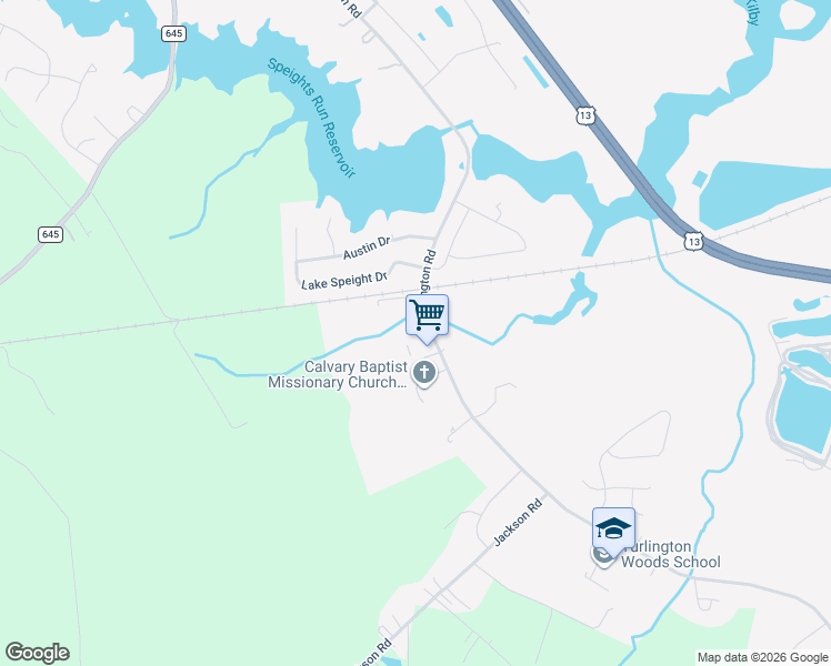 map of restaurants, bars, coffee shops, grocery stores, and more near 531 Turlington Road in Suffolk
