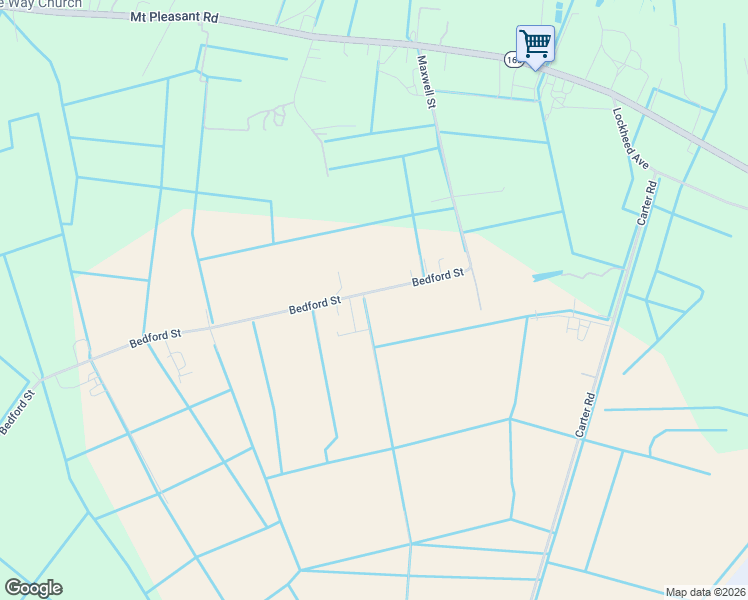 map of restaurants, bars, coffee shops, grocery stores, and more near 728-786 Bedford Street in Chesapeake