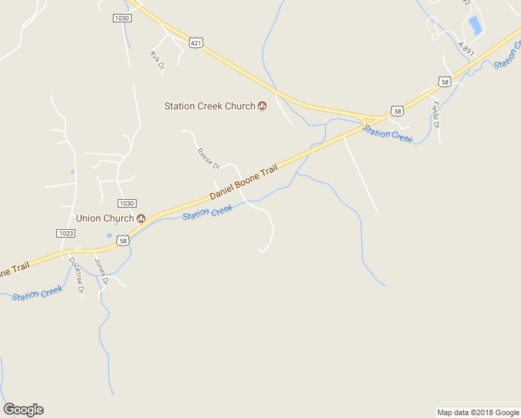 map of restaurants, bars, coffee shops, grocery stores, and more near Turkey Tracks Drive in Pennington Gap