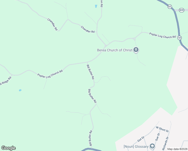 map of restaurants, bars, coffee shops, grocery stores, and more near 501-899 Bill Butler Road in Tompkinsville