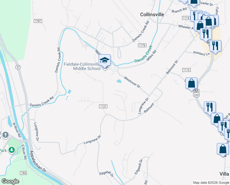 map of restaurants, bars, coffee shops, grocery stores, and more near 433 Hawthorne Court in Collinsville