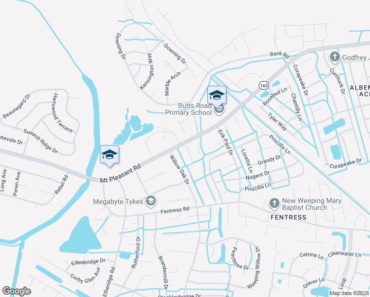 map of restaurants, bars, coffee shops, grocery stores, and more near 913 Mount Pleasant Road in Chesapeake