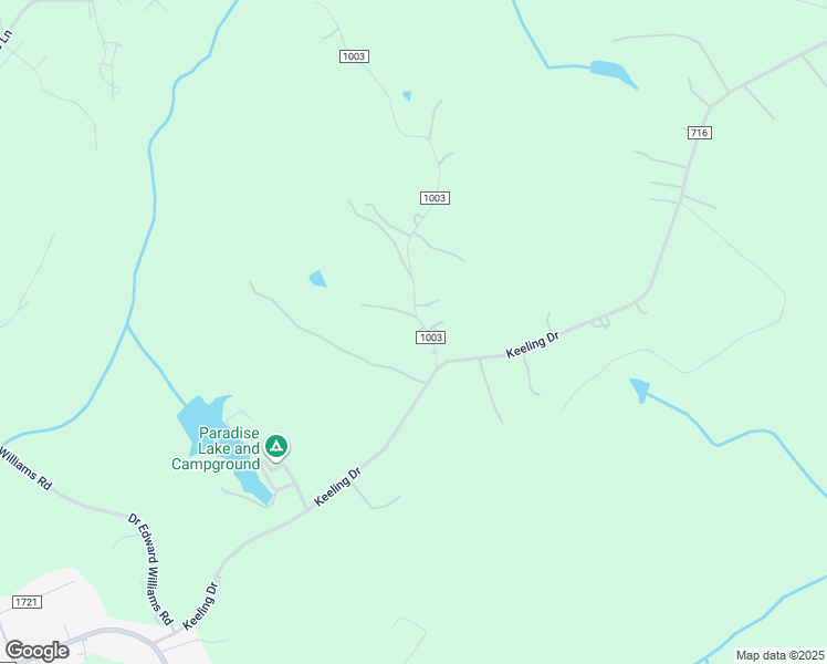map of restaurants, bars, coffee shops, grocery stores, and more near 217 Blair Lane in Keeling