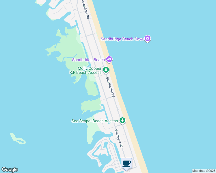 map of restaurants, bars, coffee shops, grocery stores, and more near 3409 Sandfiddler Road in Virginia Beach
