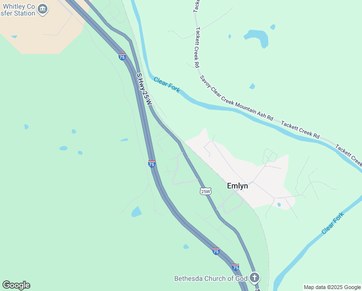 map of restaurants, bars, coffee shops, grocery stores, and more near 2953 U.S. 25W in Williamsburg