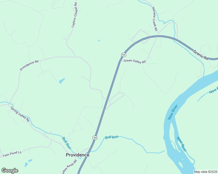 map of restaurants, bars, coffee shops, grocery stores, and more near 2577 Scenic Road in Fries