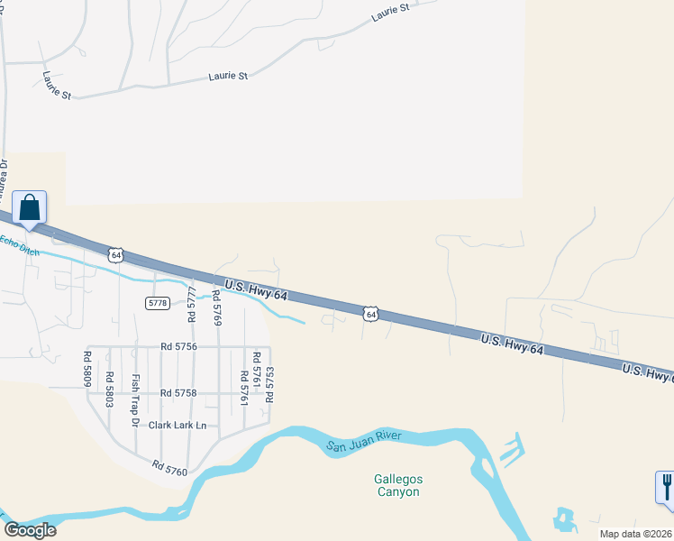 map of restaurants, bars, coffee shops, grocery stores, and more near 5608 U.S. 64 in Farmington
