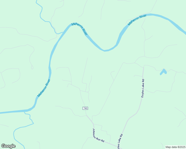 map of restaurants, bars, coffee shops, grocery stores, and more near 958 Johnson Run Road in Emporia