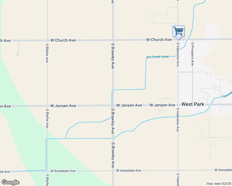 map of restaurants, bars, coffee shops, grocery stores, and more near 1800-1998 South Brawley Avenue in Fresno