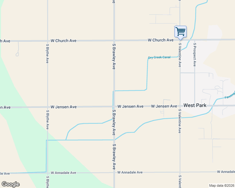 map of restaurants, bars, coffee shops, grocery stores, and more near 1722 South Brawley Avenue in Fresno