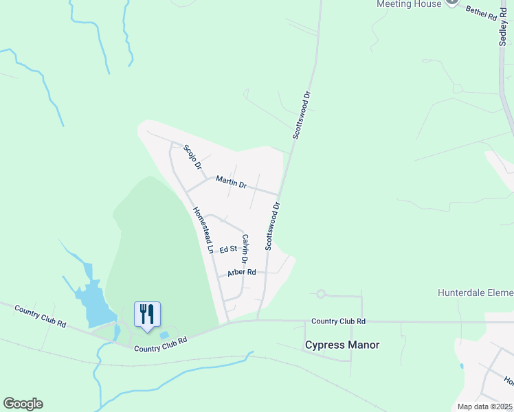 map of restaurants, bars, coffee shops, grocery stores, and more near 22495 Jons Place in Franklin