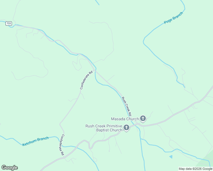 map of restaurants, bars, coffee shops, grocery stores, and more near 37074 Rush Creek Road in Glade Spring