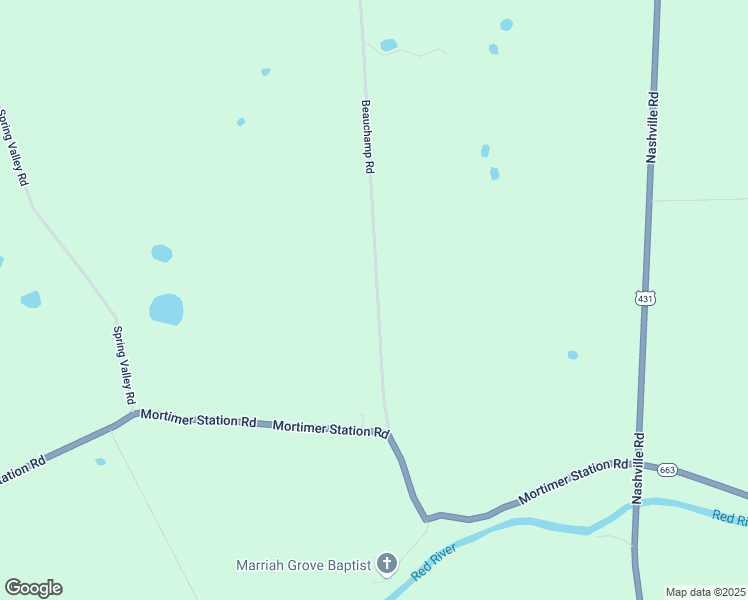 map of restaurants, bars, coffee shops, grocery stores, and more near 2210-2216 Beauchamp Road in Adairville