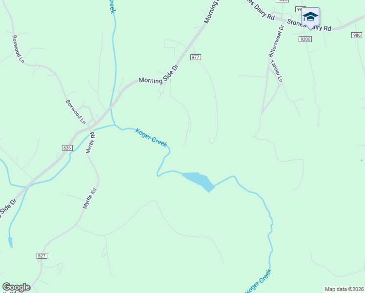 map of restaurants, bars, coffee shops, grocery stores, and more near 132 Malibu Drive in Bassett