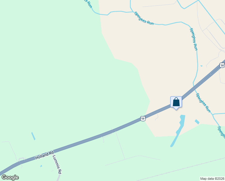 map of restaurants, bars, coffee shops, grocery stores, and more near 3308 Holland Road in Suffolk