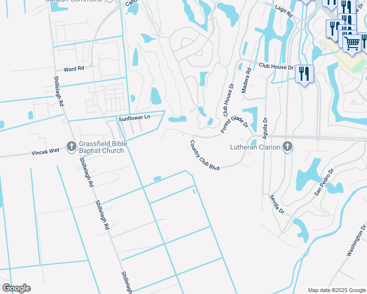 map of restaurants, bars, coffee shops, grocery stores, and more near 408 Torre Pine Court in Chesapeake