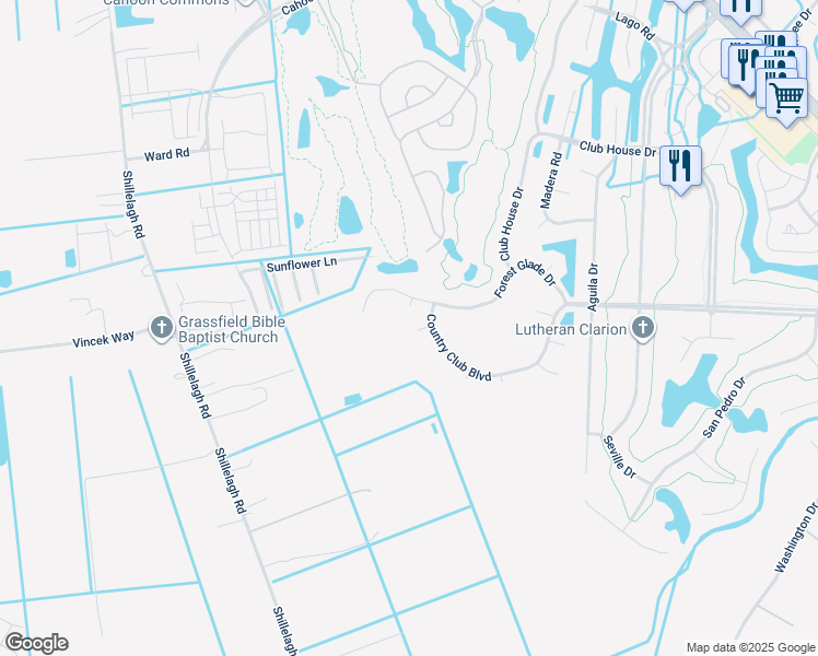 map of restaurants, bars, coffee shops, grocery stores, and more near 408 Torre Pine Court in Chesapeake