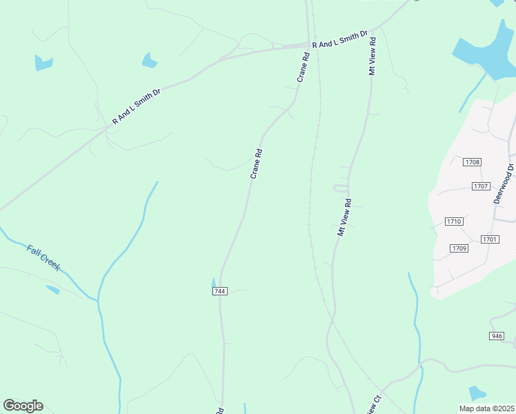 map of restaurants, bars, coffee shops, grocery stores, and more near 705 Crane Road in Danville