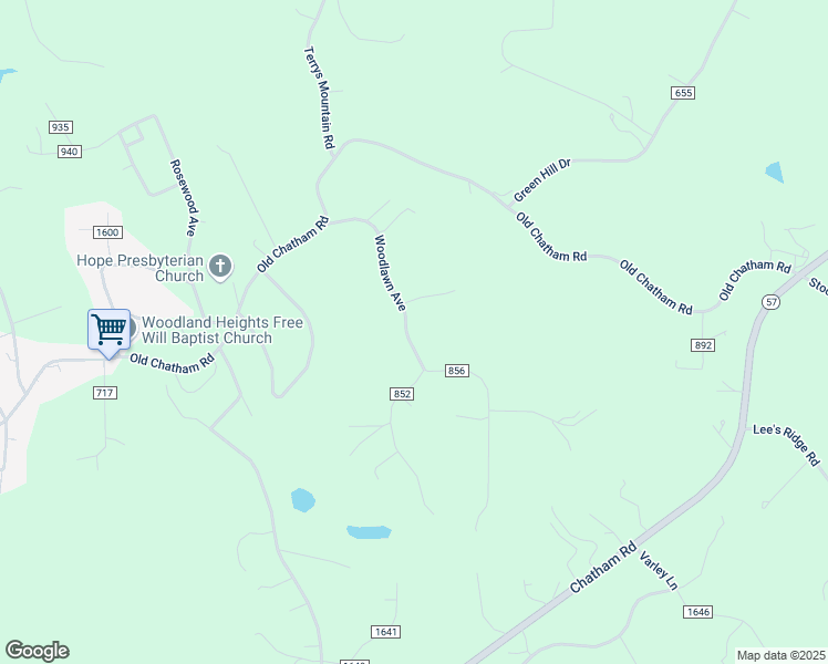 map of restaurants, bars, coffee shops, grocery stores, and more near 365 Woodlawn Avenue in Martinsville